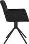 vidaXL - Eetkamerstoelen - draaibaar - 2 - st - fluweel - zwart