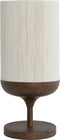 Light & Living Tafellamp Dania - Crème/Bruin - Ø22.5x50cm - Modern