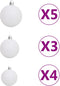 vidaXL - Kunstkerstboom - met - verlichting - en - kerstballen - 230 - takken - 120 - cm
