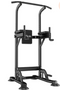 DH FitLife Multifunctionele Dip Station - Vrijstaand - Verstelbaar 10 standen - Zwart - Staal - Max. 150 kg