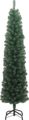 vidaXL - Kunstkerstboom - met - standaard - smal - 180 - cm - PVC - groen
