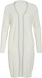 Vila Viril Long L/s Knit Cardigan - Dames Vest - Lange mouwen - White Alyssum