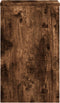 vidaXL - Plantenstandaards - 2 - st - 30x30x50 - cm - bewerkt - hout - gerookt - eiken