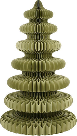House of Seasons Decoratie Kerstboom - Papier - H212 x Ø148 cm - Groen