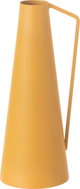 J-Line vaas Rond - ijzer - oker - small - 25.50 cm hoog