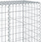 vidaXL - Schanskorf - 1100x50x200 - cm - gegalvaniseerd - ijzer - zilverkleurig