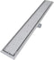 vidaXL - Doucheafvoer - 2 - st - rechthoekig - 930x140 - mm - roestvrij - staal