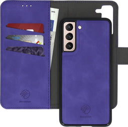 iMoshion Hoesje Geschikt voor Samsung Galaxy S21 Hoesje Met Pasjeshouder - iMoshion Uitneembare 2-in-1 Luxe Bookcase - Paars