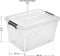 Juskys - Opbergbox 60 L - 4-Delig - Kunststof - Wit