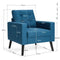 Coast fauteuil - Accentstoel met zijzakken - Ergonomisch ontwerp - Blauw 75 x 81 x 86 cm
