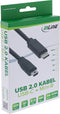 InLine 0.5m - USB2.0-C naar USB2.0 Mini-B - Zwart