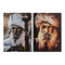 Schilderij DKD Home Decor (50 x 1,8 x 70 cm) (2 Stuks) 50 x 1.8 x 70 cm (2 pcs)