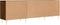 vidaXL - Tv-meubel - 150x30x50 - cm - bewerkt - hout - bruin - eikenkleur