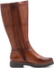 Tamaris Comfort Essentials - Dames Laarzen - Platte laars met uitneembare zool - Cognac