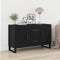 vidaXL - Dressoir - Zwart - Eiken - 100x36x60 - cm - Geengineerd - Hout