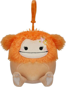 Squishmallows - Clip-on Plush - 9 cm - Shasta de Oranje Bigfoot (1 stuk)