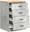 vidaXL - Garagekast - 60x51x85 - cm - massief - grenenhout - betongrijs