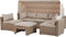 Beliani COCCOLIA - Loungeset voor 5 - Beige - PE rotan