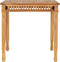vidaXL - Tuintafel - 80x80x80 - cm - massief - teakhout
