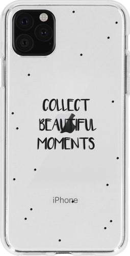Hoesje Siliconen Geschikt voor iPhone 11 Pro Max - Design Backcover siliconen - Meerkleurig / Beautiful Moments