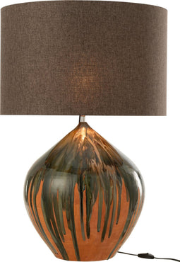 J-Line lamp Verf Strepen - keramiek - mix