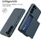 imoshion Hoesje Geschikt voor Samsung Galaxy S23 Hoesje - Ruimte voor 2 pasjes - imoshion Backcover met pasjeshouder - Donkerblauw