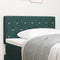 vidaXL - Hoofdbord - met - Kristalknoppen - Groen - 90 - cm - Velours