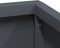 vidaXL - Tuinplanter - Antraciet - 60x60x50 - cm - Staal