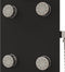 vidaXL - Douchepaneel - 25x47,5x130 - cm - glas - zwart