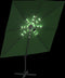 vidaXL - Zweefparasol - met - LED-verlichting - 400x300 - cm - groen
