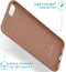 iMoshion Hoesje Geschikt voor iPhone SE (2022) / SE (2020) / 8 / 7 Hoesje Siliconen - iMoshion Color Backcover - bruin