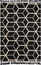 Brink en Campman - Arabiska Geometrisk 63305 Vloerkleed - 200x300 - Rechthoek - Laagpolig Tapijt - Modern - Zwart_wit