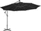 vidaXL - Zweefparasol - met - LED-verlichting - 350 - cm - zwart