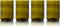Glazen Rebottled Olive 330 ml - 4 stuks - gemaakt van gerecyclede wijnflessen