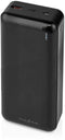 Nedis UPBKPD30000BK - Powerbank 30.000 mAh - 20W USB-C PD en USB-A QC - Zwart