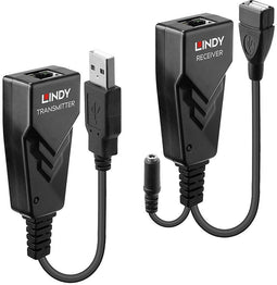 Lindy 100m USB 2.0 Cat.5 Extender - USB KVM Extender over Cat 5