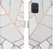 iMoshion Hoesje Geschikt voor Samsung Galaxy A71 Hoesje Met Pasjeshouder - iMoshion Design Softcase Bookcase - Wit / Meerkleurig / Goud / White Graphic