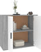 vidaXL - Dressoir - 80x33x70 - cm - bewerkt - hout - grijs - sonoma - eikenkleurig