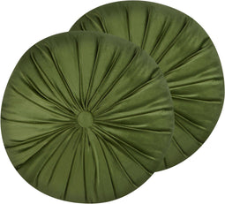 BODAI - Sierkussen set van 2 - Groen - 38 cm - Fluweel