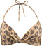 Barts Sands Halter Top - Gevoerde bikini top - Panterprint - Beige