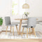 vidaXL - Eetkamerstoelen - 2 - st - stof - wolk - grijs