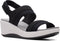 Clarks Step Cali Muir - Plateau sandalen - Elastisch bovenwerk - Black