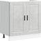 vidaXL - Spoelbakonderkast - Porto - 80x46x81,5 - cm - bewerkt - hout - betongrijs
