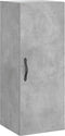 vidaXL - Wandkast - 34,5x34x90 - cm - bewerkt - hout - betongrijs