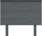 vidaXL - Hoofdbord - 94x6x82,5 - cm - massief - grenenhout - grijs