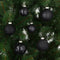 House of Seasons - Kerstballen Set - 42 Stuks - Ø7 cm - Glas - Zwart (42 stuks)