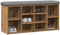 vidaXL - Schoenenbank - 102x32x50 - cm - bewerkt - hout - artisanaal - eikenkleur