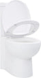 vidaXL - Toilet - hoekmodel - keramisch - wit