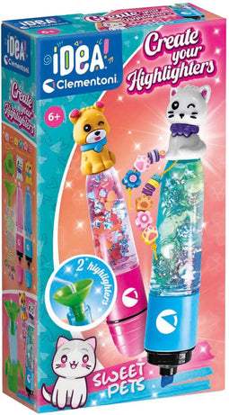 Clementoni Idea - Markeerstiften - Personaliseerbare set - Huisdieren (2 stuks)