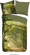 Katoenen Dekbedovertrek - 140x220cm - Tweepersoons - Inclusief Kussenslopen - 100% Katoen - Groen